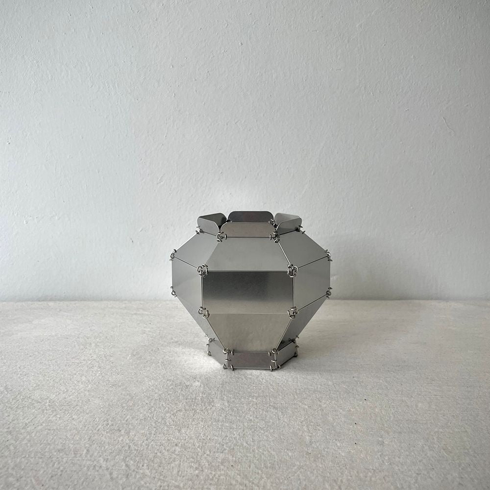 Angled Grey Vase (Maebyeong / Moon Jar)