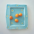 Square Plate 02, Matte Blue