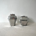 Angled Grey Vase (Maebyeong / Moon Jar)