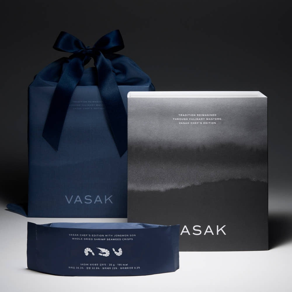 [VASAK] Chef Jongwon Son Edition Kuruma Shrimp Seaweed Crisps Gift Set (30 Sticks)