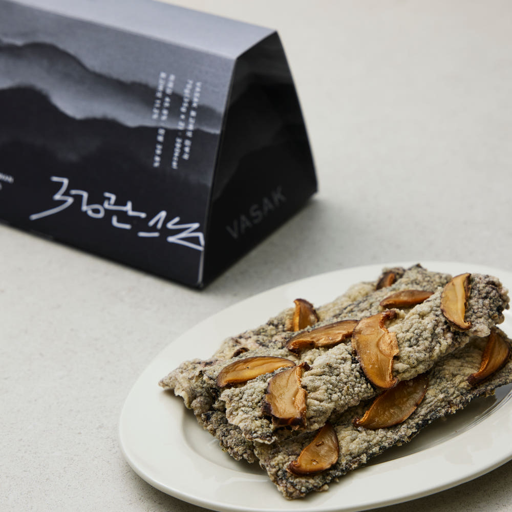 [VASAK] Jeong Kwan Sunim Edition Shiitake Mushroom Seaweed Crisps Signature Package (10 Sticks)
