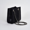 Quilted 100% Silk Square Shoulder &amp; Crossbody Bag
