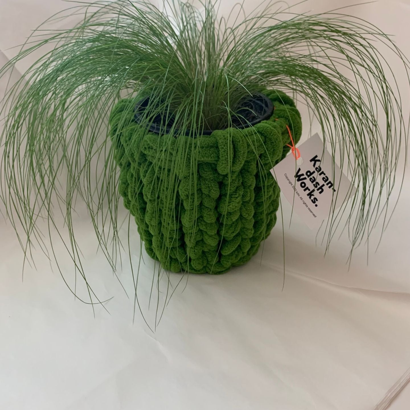 KARANDASH OFFICE Fluffy Basket _ Olive