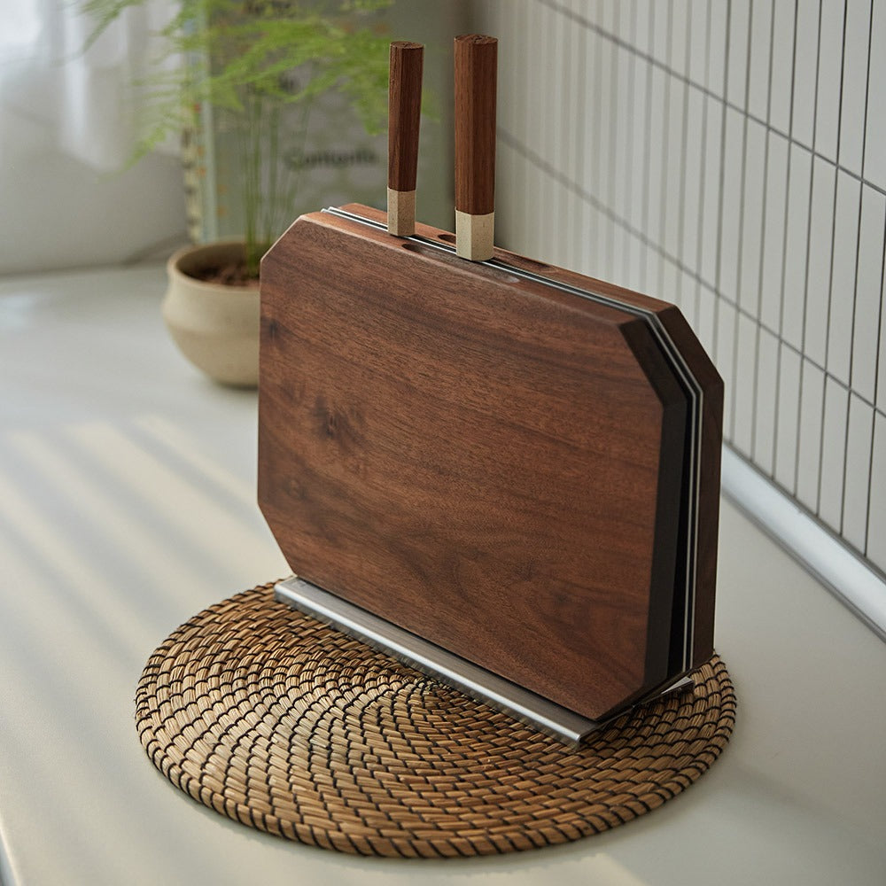 [Heriter] Signature Octagonal Cutting Board (Walnut)