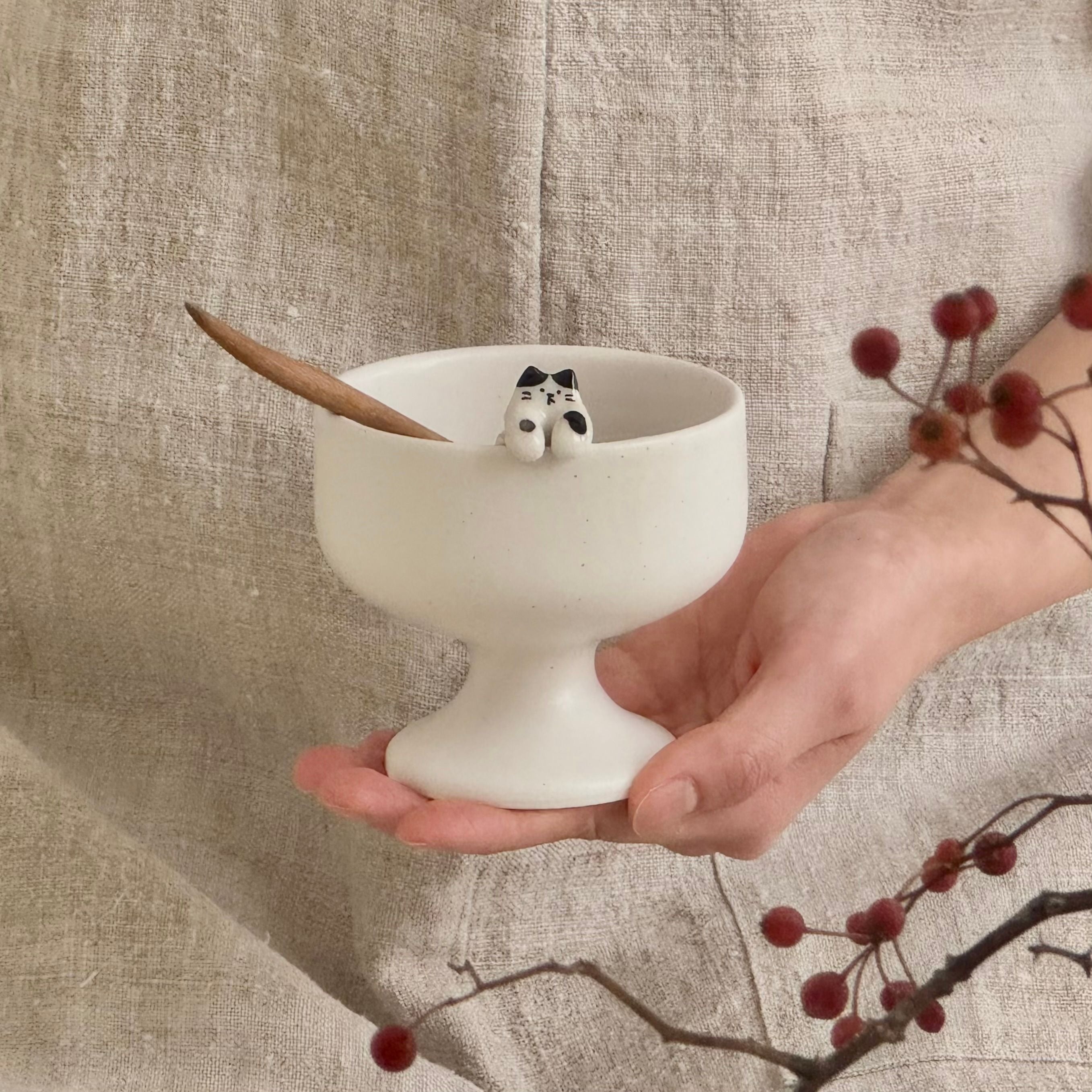 [Boreum Studio] Cat Yogurt Bowl