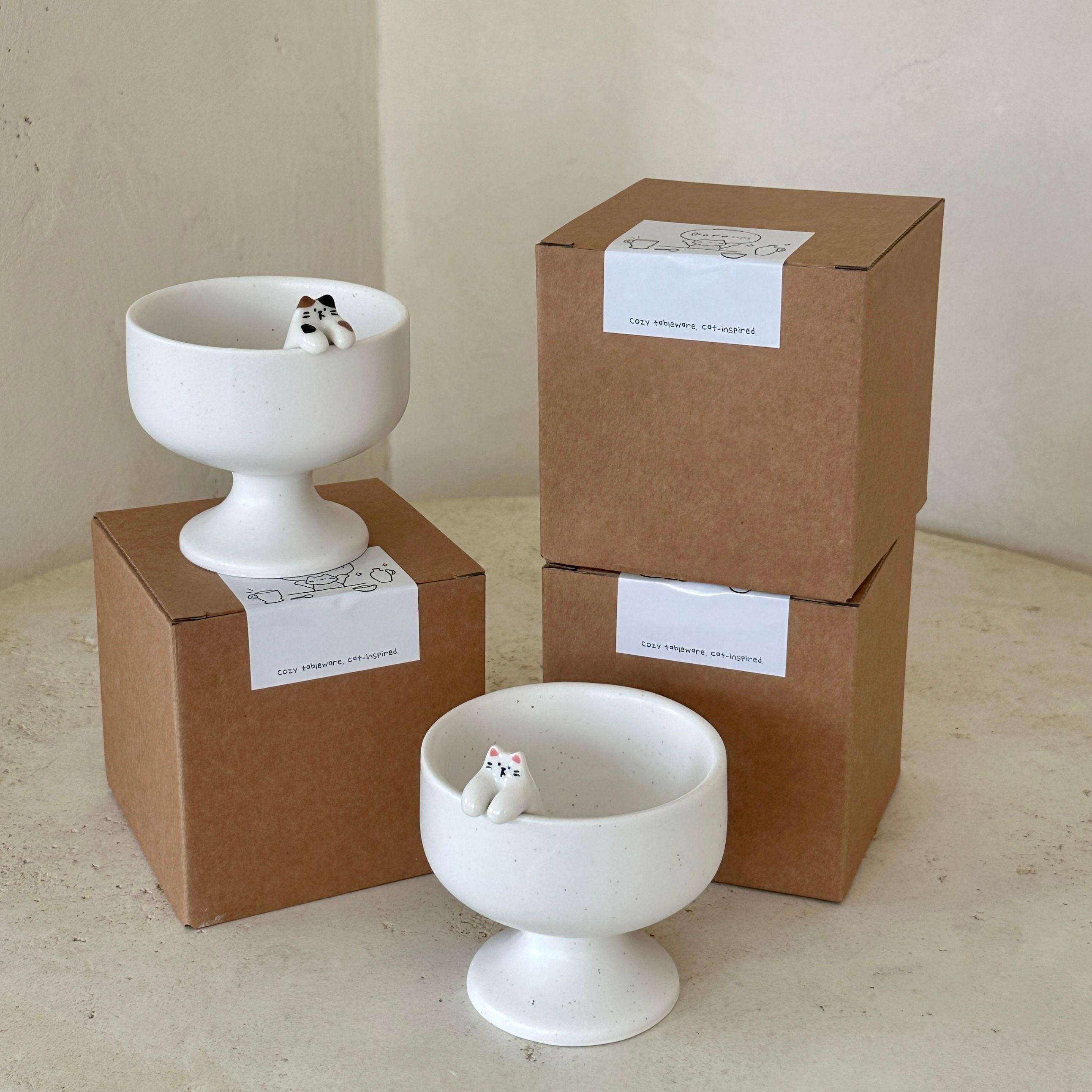 [Boreum Studio] Cat Yogurt Bowl
