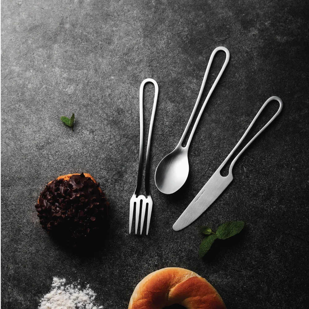 VATYA x Martin Baptiste Outline Cutlery (Matte Silver)