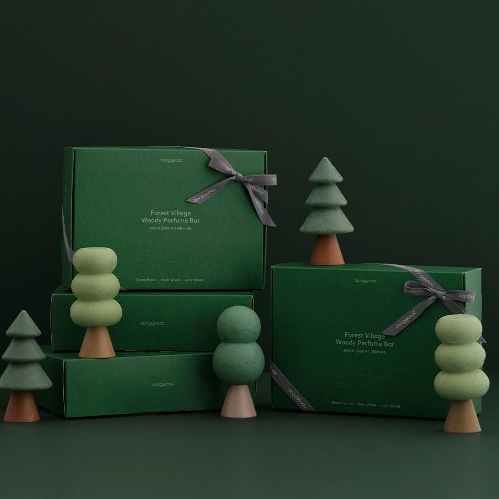 [Donggubat] Forest Village Woody Perfume Bar Gift Set