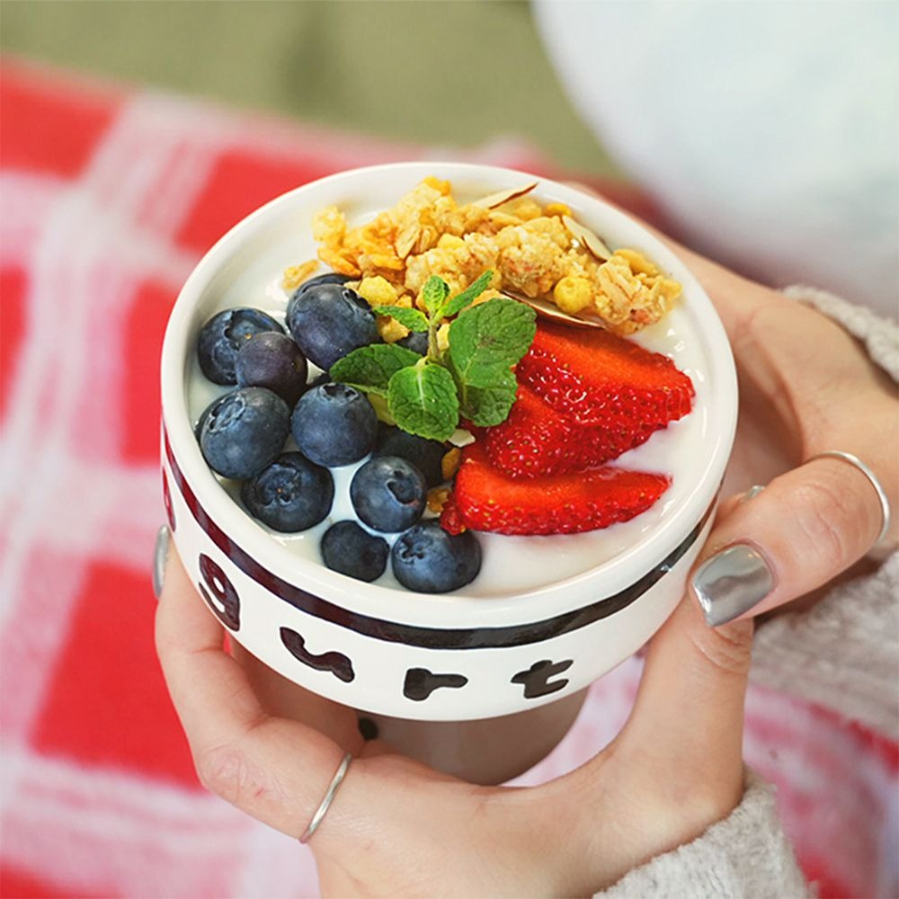 [WALWAL STUDIO] Drawing Yogurt Bowl + Ribbon Gift Package