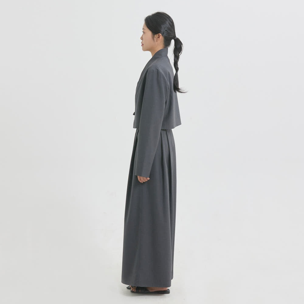 Leesle Maerang Crop Jacket [Charcoal]