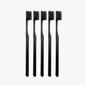 [GBH] Black Toothbrush Set (5 Pieces)