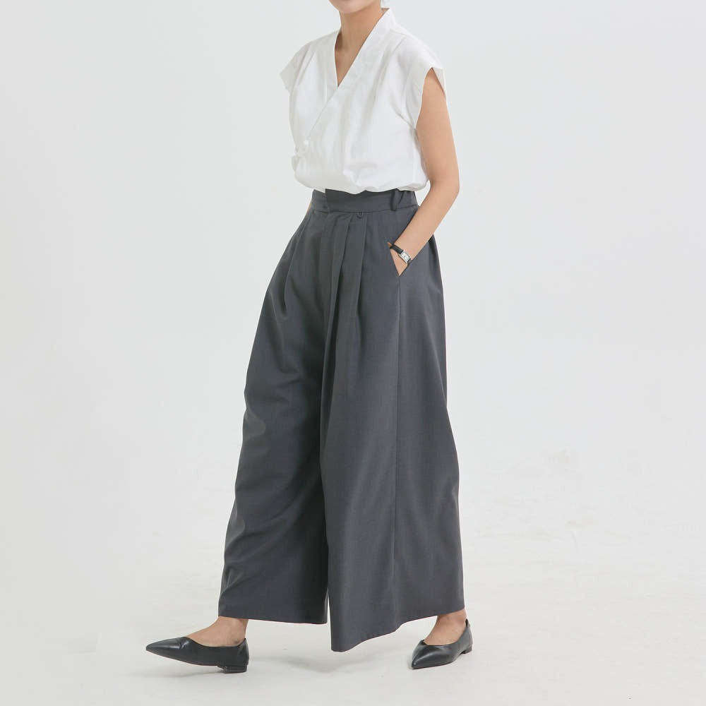 Leesle Maerang Neoreun Pants [Charcoal]