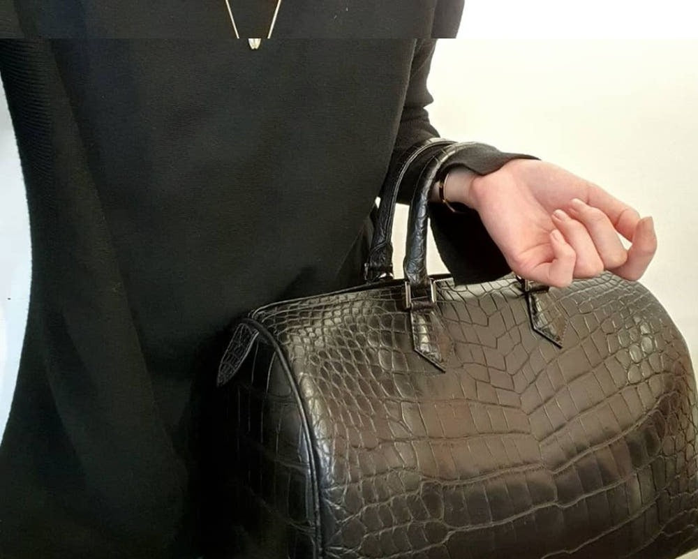 Heng Long Crocodile Boston Bag 35 Size