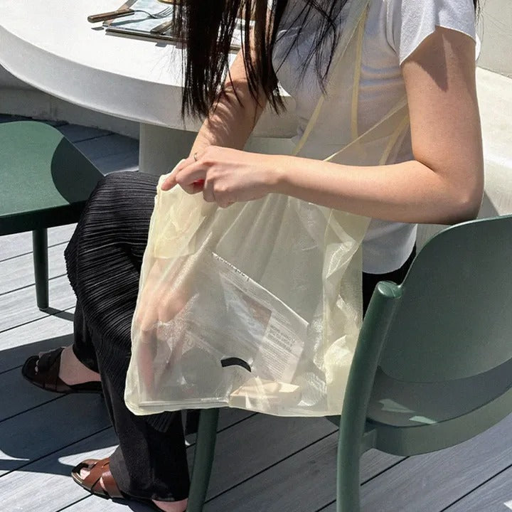 [mo.bett] Lorna Organza Eco Bag - Butter Yellow