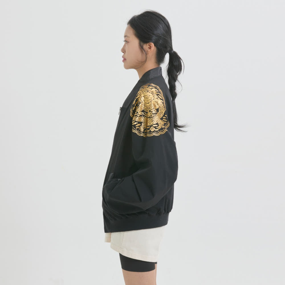 LEESLE Yongan Bomber Jacket (Black)
