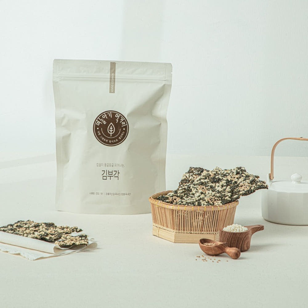 MyeoneulAgi Food Glutinous Rice Seaweed Crisps (5 Packs)