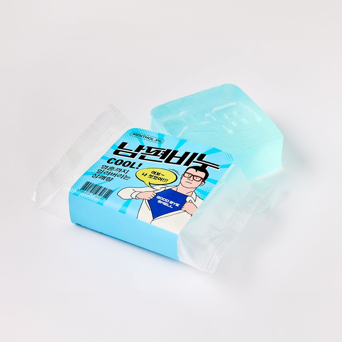 [Creme] Husband Soap: Menthol Cooling &amp; Deodorizing Body Wash Bar (100g)