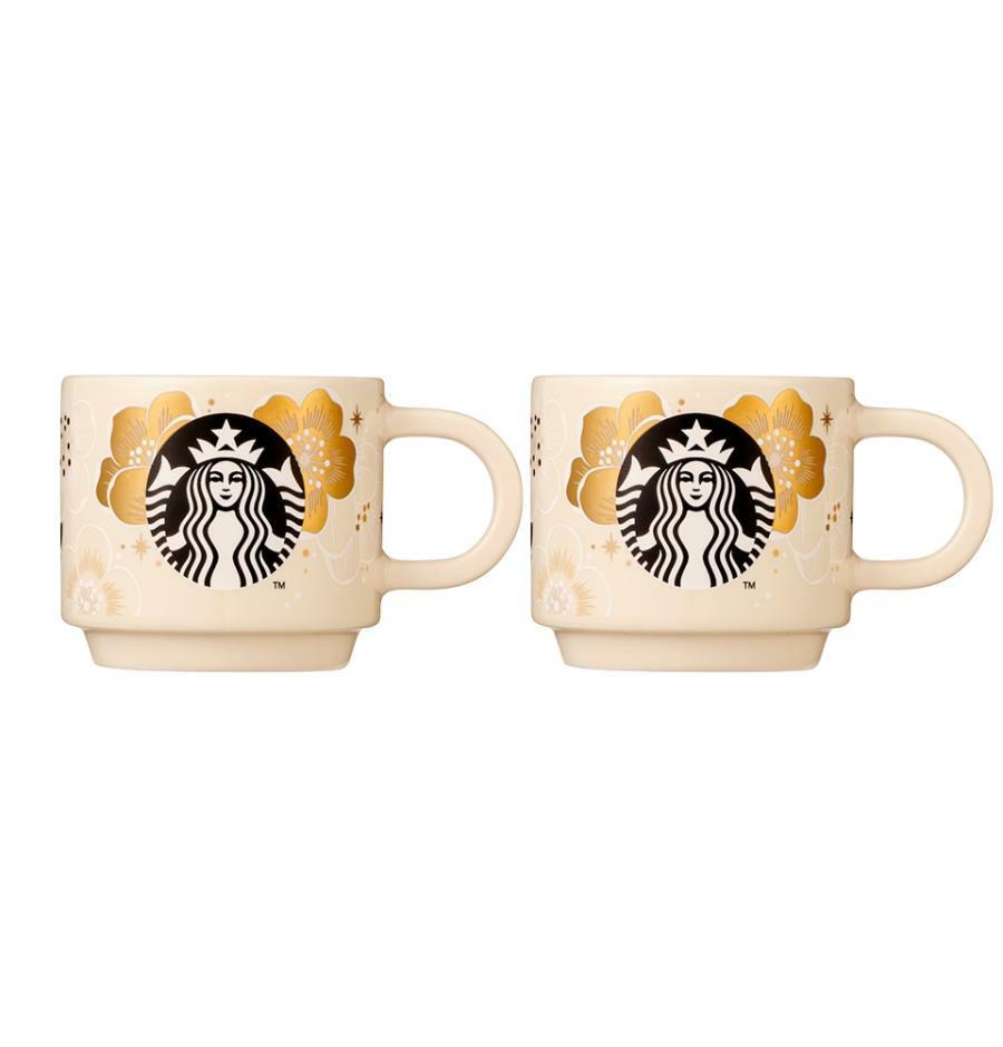 Starbucks Korea Flower Demi Mug (89ml, 2-Piece Set)